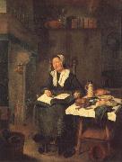 BREKELENKAM, Quiringh van A Woman Asleep by a Fire oil painting